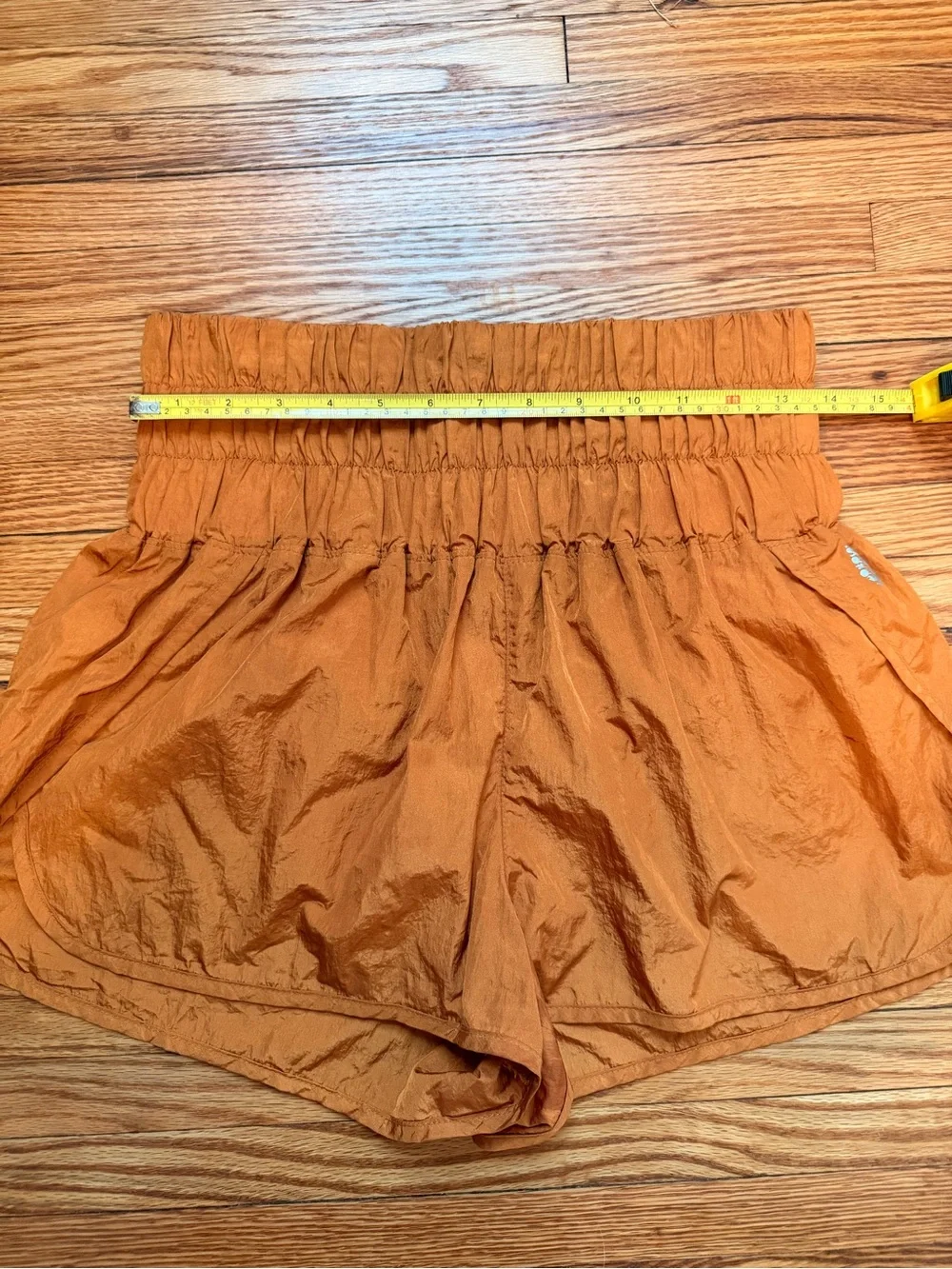 FP Movement by Free People High-Waist Rust Orange Active Shorts